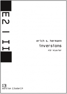 Erich S. Hermann - inversions für Klavier, Noten