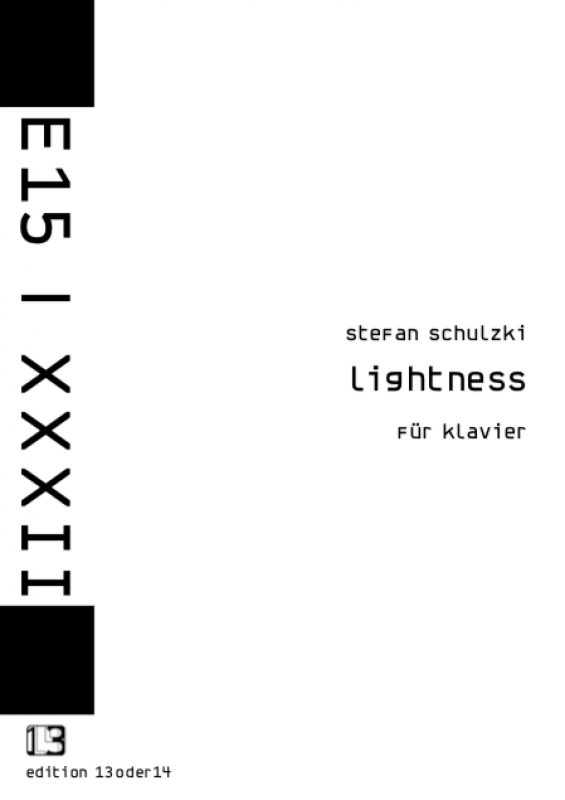 Stefan Schulzki - Lightness, Noten